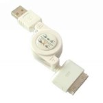 KMSDIRECT.NET - iPOD White USB Retractable Data Cable Apple iPod Video 30GB