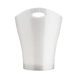 GARBINO Gloss Trash Can - Metallic White