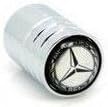 Chrome Metal Wheel Tire Valve Caps Stem Air For Mercedes Benz C E S M Gl Glk Amg White