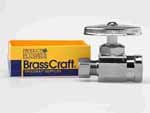BRASSCRAFT G2R12C1 Straight Valve, Brass 1/2 x 3/8