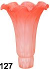 Lily Replacement Shade - Rose - Pink 127 Tiffany Pond Lily Style Shade