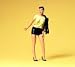 FEMALE HITCH HIKER - PREISER G SCALE MODEL TRAIN FIGURES 45504