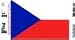 Vinyl Decal- Czech Republic Flag Sticker
