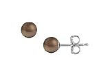 Akoya Cultured Pearl Stud Earrings : 14K White Gold â? 5 MM