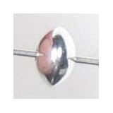 (12) 4.5x3mm Sterling Silver SAUCER Beads