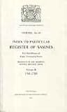 Index to particular register of sasines for sheriffdoms of Elgin, Forres and Nairn preserved in Her Majesty's General Register House. Vol.2, 1701-1780