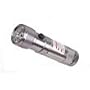 Compact 2-in-1 Super-Bright 8-LED Flashlight with Laser Pointer - Titanium Silver Aluminum