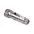 Compact 2-in-1 Super-Bright 8-LED Flashlight with Laser Pointer - Titanium Silver Aluminum