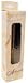 This Fuchs Hairbrush is approximately 9" long, oval, veined wood. A well made hairbrush can last a lifetime. Hairbrushes with natural boar bristles have been preferred for centuries. Each of the Fuchs Hairbrushes have been carefully hand-crafted to provide years of enjoyable use. The boar bristles that are used in the Fuchs brushes are humanely shorn from farm-raised animals, like wool is sheared from sheep. Fuchs Hairbrushes are made from non-endangered woods, beautifully durable and smooth to the touch. Fuchs Hairbrushes are designed to fit well into any hand. Boar bristles distribute the natural oils from their origin in the scalp to the hair ends. Besides adding luster, brushing with a fine Fuchs Hairbrush protects your hair from the elements with cause drying and splitting. Fuchs Hairbrushes are made in West Germany and distributed in the US.