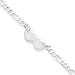 Sterling Silver Heart Baby ID Bracelet