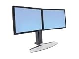 Ergotron Neo-Flex Dual Display Lift Stand - Stand for dual flat panel - two-tone gray - screen size: up to 22 - mounting interface: 100 x 100 mm, 75 x 75 mm
