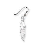 Sterling Silver Feather Earrings