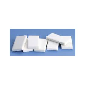 White Porcelain Streak Plates; Hard, nonglazed porcelain displays true colors