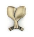 Fanimation Fan Blade Set BH20AB Four, Wood Blade Holders in Antique Brass