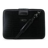 Faux Croc Portfolio Black