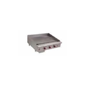 Wolf Range Company AGM60 Griddle Countertop Gas 60 Wide x 24 Deep 27 000 BTU Every 12 1 Thick Plate Manual Controls