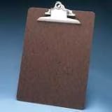 Hardboard Clipboard, 100% Recycled, Legal Size, MDF, MADE IN USA, Brown, EA SAU05613