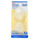 Second Nature Preemie Nipple - 2pk