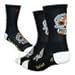 DeFeet AirEator HiTop Sugar Skull Cycling/Running Socks - AIRTSSB (Sugarskull black/white - L)