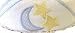 3 Marthas Baby Hooded Towel with Matching Washcloth - Blue Moon and Star Design