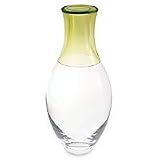 Designer glass decanter, 'Clarion Lime'