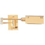 Dainolite DLHA654W-SB Swing Arm Wall Lamp, Satin Brass by Dainolite