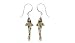 Clearly Charming Koi (Tricolor) Silver and Enamel Earrings