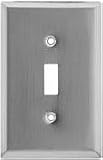 STANLEY HARDWARE Satin Nickel Single Switchplate