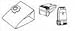 Sac aspirateur MOULINEX, KRUPS, B42àB45 / CLEAN1100E / 1150SL / 1200 / CLASSIC 65 / 66 / 67 / 818 /