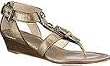 Coach Viktoria Brushed Metallic Wedge 1.5" Heel Sandals Shoes 8 Bronze