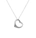 .925 Sterling Silver Floating Heart Pendant Necklace with Chain