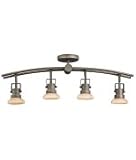Kichler 7755OZ Structures 4 Light Track-Rail Lighting Kit in Olde Bronze with Umber Etched glass Kichler 7755OZ Structures 4 Light Track-Rail Lighting Kit in Olde Bronze with Umber Etched glass