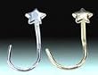 White gold nose ring Star