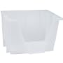 Iris® Clear Open Stacking Bins 9.842" W x 14.96" L x 10