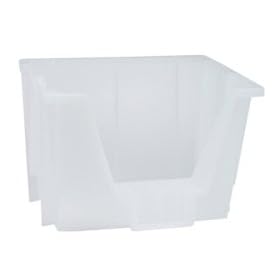 Iris® Clear Open Stacking Bins 9.842" W x 14.96" L x 10