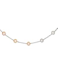 14K WG Natural Color Cultured Pearl Necklace - PR64-18"