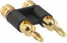 10 PAIR ATLONA DUAL BANANA PLUGS BLACK