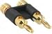 Electronics : 10 PAIR ATLONA DUAL BANANA PLUGS BLACK