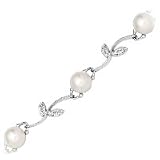 14kt. White Gold, Cultured Chinese Akoya Pearl Bracelet