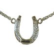 Small Horseshoe and Diamond Necklace