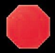 Blank corrugated stop sign 17 x 17" Octagon red