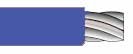 Electrical Wire: NTE 22 AWG Blue Stranded Hook-up Wire 100 ft