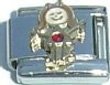 Clearly Charming January Garnet Girl Child Baby Birthstone Italian Charm