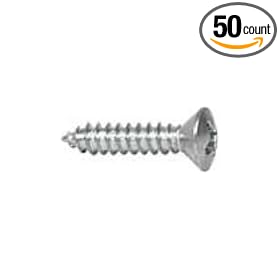 #10X1 1/2 Phillips Stainless Steel Oval Head Sheet Metal Screw (50 count)