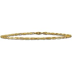10 14k Baguette Anklet by Ultra Diamonds