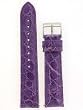 Watchband Genuine Crocodile 16mm Purple