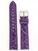 Watchband Genuine Crocodile 20mm Purple
