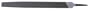 Nicholson Rectangular Mill Hand File Without Handle, Single Cut, American Pattern, Bastard Cut, 12" Length
