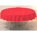 Red Plastic Round Tablecover (213cm Diameter)