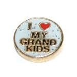 I Heart My Grandkids Floating Floating Charm for Heart Lockets